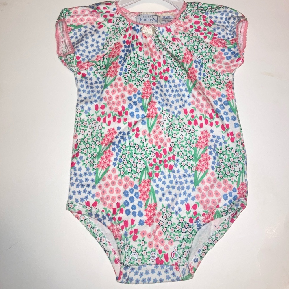 NWOT Basic Editions Baby Girl 18 months onesie